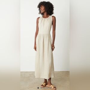 Velvet Polly Linen Cut‎ Out Dress Size Small